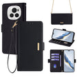 For Honor Magic6 Pro Crossbody Chain Leather Phone Case(Black) - Honor Cases by PMC Jewellery | Online Shopping South Africa | PMC Jewellery | Buy Now Pay Later Mobicred