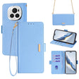 For Honor Magic6 Pro Crossbody Chain Leather Phone Case(Blue) - Honor Cases by PMC Jewellery | Online Shopping South Africa | PMC Jewellery | Buy Now Pay Later Mobicred