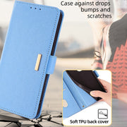 For Honor Magic6 Pro Crossbody Chain Leather Phone Case(Blue)