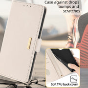 For Honor Magic6 Pro Crossbody Chain Leather Phone Case(White)