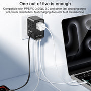 MOMAX 1-World+ 70W Gallium Nitride Expansion Cable Global Conversion Socket Power Adapter(Black)