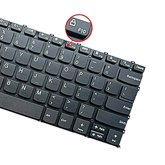 For Lenovo IdeaPad 5 / Yoga Slim 7 Pro  US Version Laptop Backlight Keyboard, F10 Key with Lock Icon(Black)