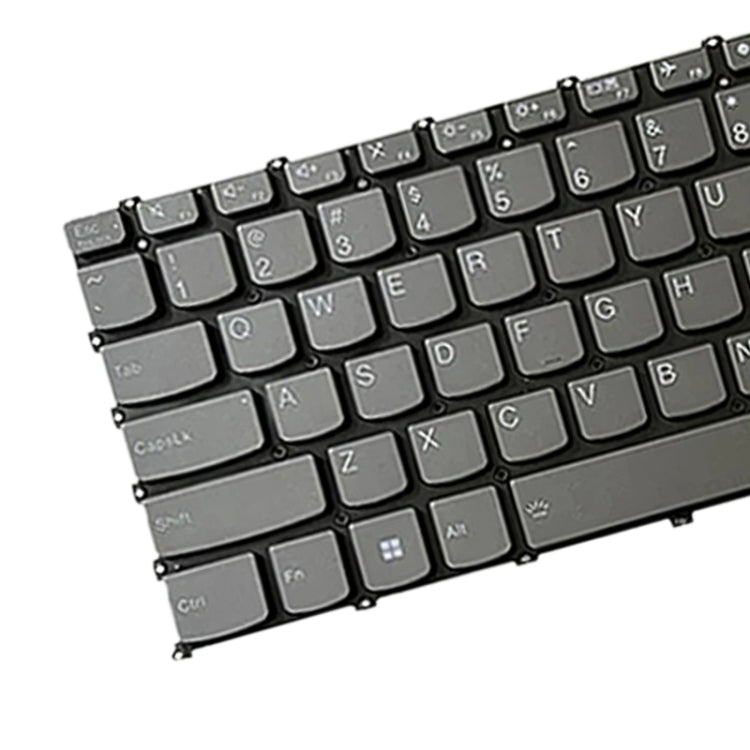 For Lenovo IdeaPad 5 / Yoga Slim 7 Pro  US Version Laptop Backlight Keyboard, F10 Key with Lock Icon(Grey)