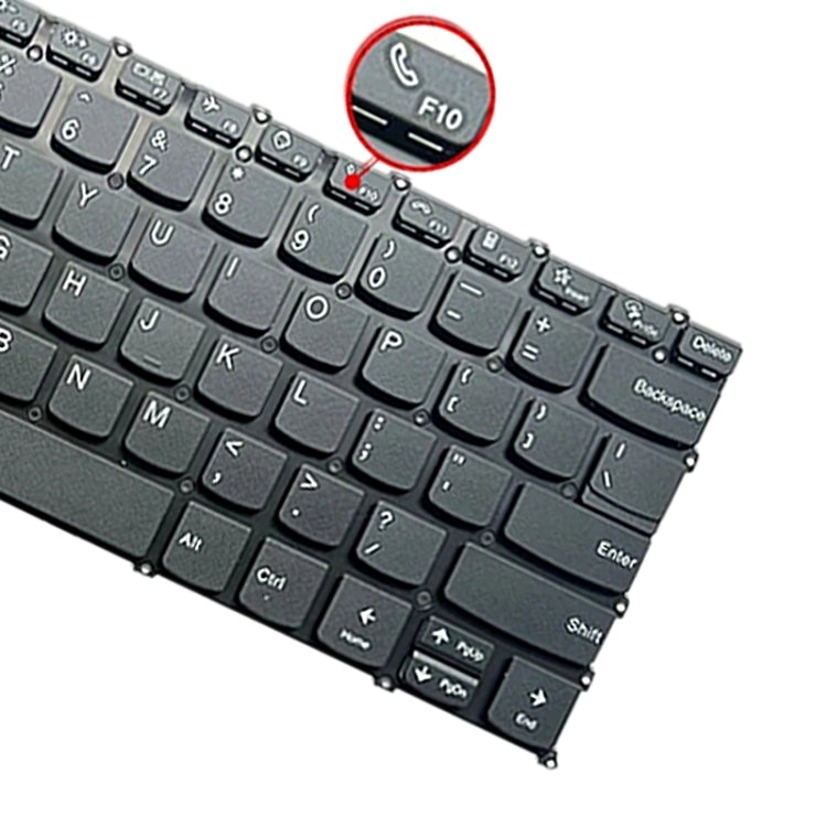 For Lenovo IdeaPad 5 / Yoga Slim 7 Pro US Version Laptop Backlight Keyboard, F10 Key with Phone Icon(Black)