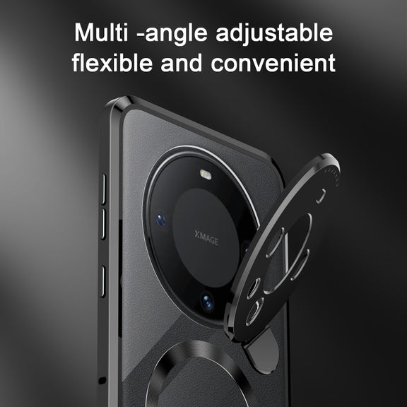 For Huawei Mate 60 Aromatherapy Holder Single-sided MagSafe Magnetic Phone Case(Black)