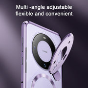For Huawei Mate 60 Aromatherapy Holder Single-sided MagSafe Magnetic Phone Case(Purple)