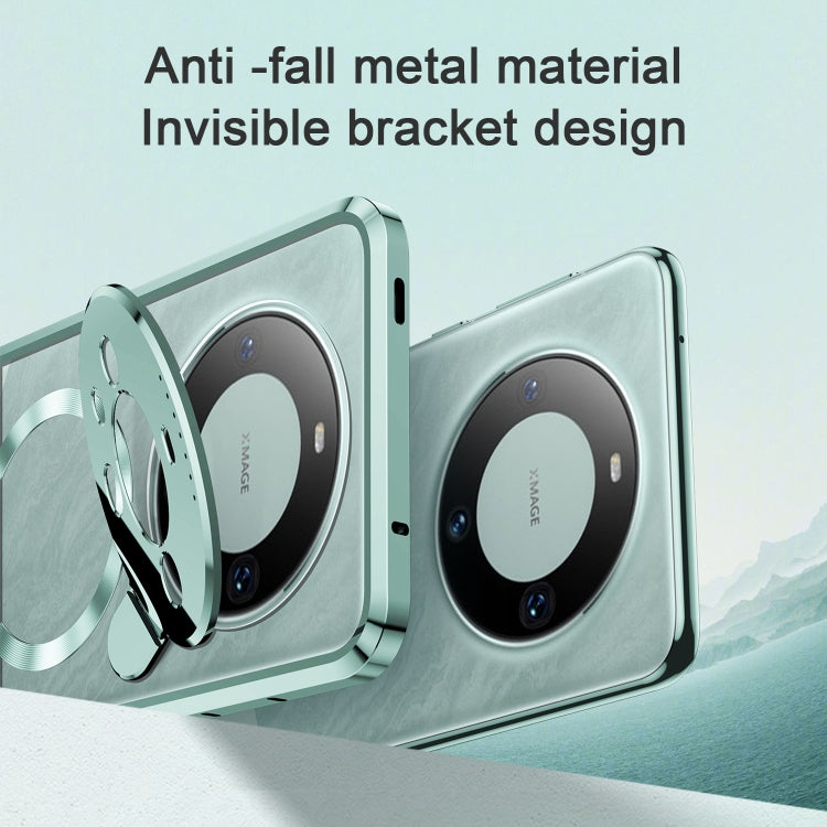 For Huawei Mate 60 Aromatherapy Holder Single-sided MagSafe Magnetic Phone Case(Green)