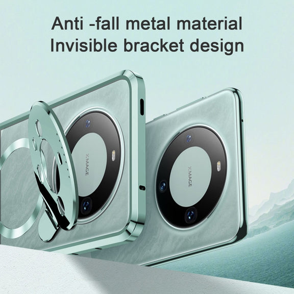 For Huawei Mate 60 Aromatherapy Holder Single-sided MagSafe Magnetic Phone Case(Green)