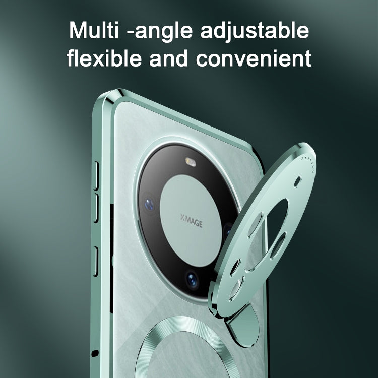 For Huawei Mate 60 Aromatherapy Holder Single-sided MagSafe Magnetic Phone Case(Green)