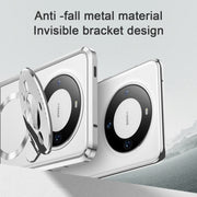 For Huawei Mate 60 Pro Aromatherapy Holder Single-sided MagSafe Magnetic Phone Case(Silver)