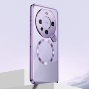 For Huawei Mate 60 Pro Aromatherapy Holder Single-sided MagSafe Magnetic Phone Case(Purple)