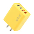 KO-71 120W Dual PD Type-C + Dual QC3.0 USB Multi Ports Charger, Plug:US Plug(Yellow) - USB Charger by PMC TechLife | Online Shopping South Africa | PMC TechLife | Buy Now Pay Later Mobicred