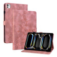 For iPad Pro 11 2024 Lily Embossed Leather Smart Tablet Case(Pink) - iPad Pro 11 2024 Cases by PMC TechLife | Online Shopping South Africa | PMC TechLife | Buy Now Pay Later Mobicred