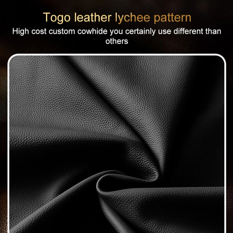 For OPPO Reno9 Pro Genuine Leather Litchi Texture Phone Case(Coffee)