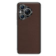 For Huawei Pura 70 Genuine Leather Litchi Texture Phone Case(Coffee) - Huawei Cases by PMC Jewellery | Online Shopping South Africa | PMC Jewellery | Buy Now Pay Later Mobicred