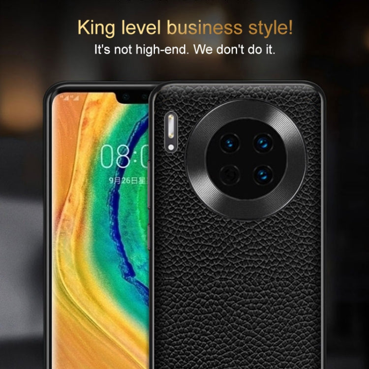For Huawei Pura 70 Pro / 70 Pro+ Genuine Leather Litchi Texture Phone Case(Black)