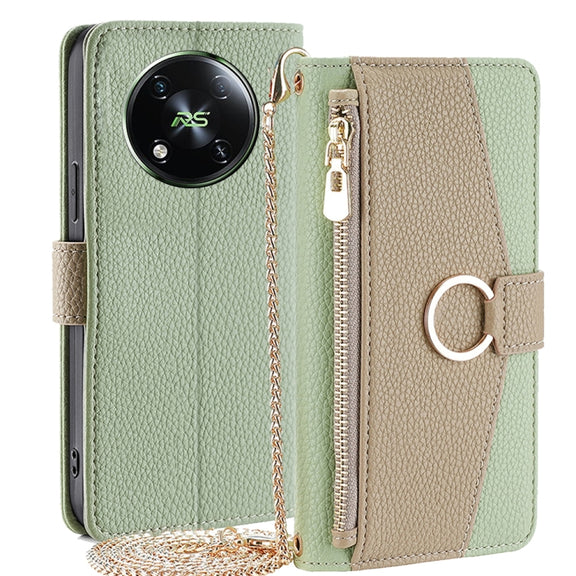 For Itel RS4 4G Crossbody Litchi Texture Leather Phone Case(Green)