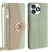 For Itel A50 4G Crossbody Litchi Texture Leather Phone Case(Green)