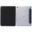 For iPad Air 11 2025 / 2024 3-folding Electric Pressed Skin Texture Leather Tablet Case(Black) - More iPad Cases by PMC TechLife | Online Shopping South Africa | PMC TechLife | Buy Now Pay Later Mobicred