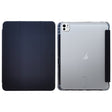 For iPad Pro 11 2024 3-folding Electric Pressed Skin Texture Leather Tablet Case(Black) - iPad Pro 11 2024 Cases by PMC TechLife | Online Shopping South Africa | PMC TechLife | Buy Now Pay Later Mobicred