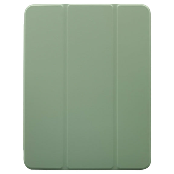For iPad Pro 11 2024 3-folding Electric Pressed Skin Texture Leather Tablet Case(Green)