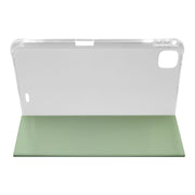 For iPad Pro 11 2024 3-folding Electric Pressed Skin Texture Leather Tablet Case(Green)