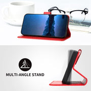 For iPhone 16 YX0070 Carbon Fiber Buckle Leather Phone Case with Lanyard(Red)