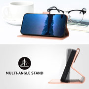 For iPhone 17 YX0070 Carbon Fiber Buckle Leather Phone Case with Lanyard(Pink)