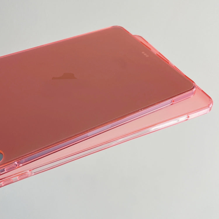 For iPad Pro 13 2024 Skin-feeling Crystal Clear Acrylic Tablet Case(Pink)