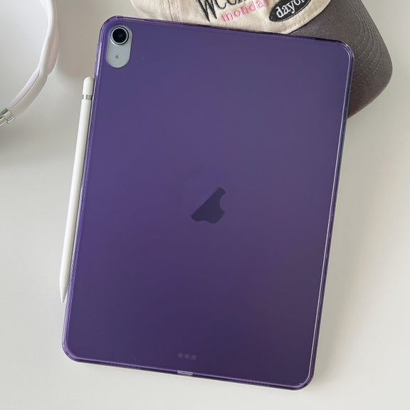 For iPad Pro 13 2024 Skin-feeling Crystal Clear Acrylic Tablet Case(Purple)