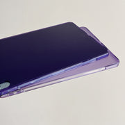 For iPad Pro 13 2024 Skin-feeling Crystal Clear Acrylic Tablet Case(Purple)