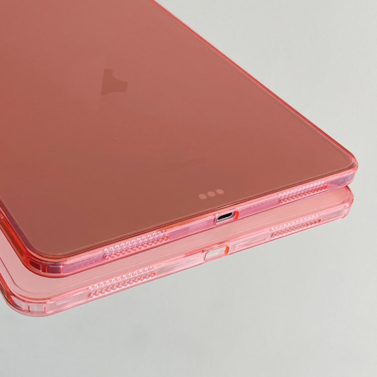 For iPad Pro 11 2024 Skin-feeling Crystal Clear Acrylic Tablet Case(Pink)