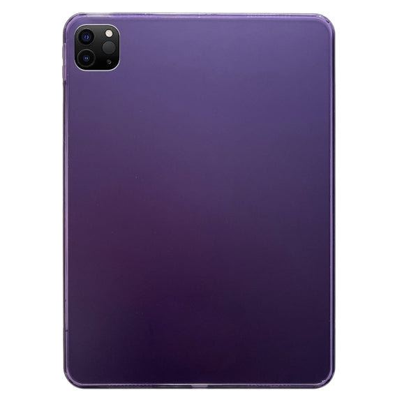 For iPad Pro 11 2024 Skin-feeling Crystal Clear Acrylic Tablet Case(Purple)