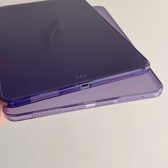 For iPad Pro 11 2024 Skin-feeling Crystal Clear Acrylic Tablet Case(Purple)