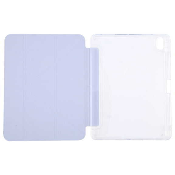 For iPad 2025 / 2022 GEBEI Deformation Leather Tablet Case(Purple)