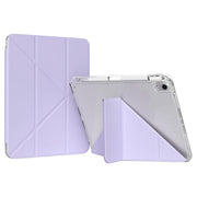 For iPad Air 11 2025 / 2024 / Air 5 / 4 GEBEI Deformation Leather Tablet Case(Purple)