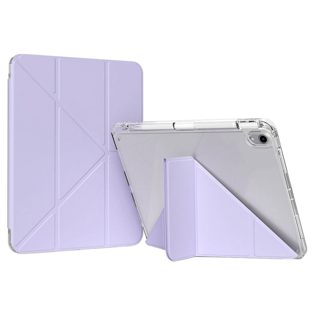For iPad Air 11 2025 / 2024 / Air 5 / 4 GEBEI Deformation Leather Tablet Case(Purple)