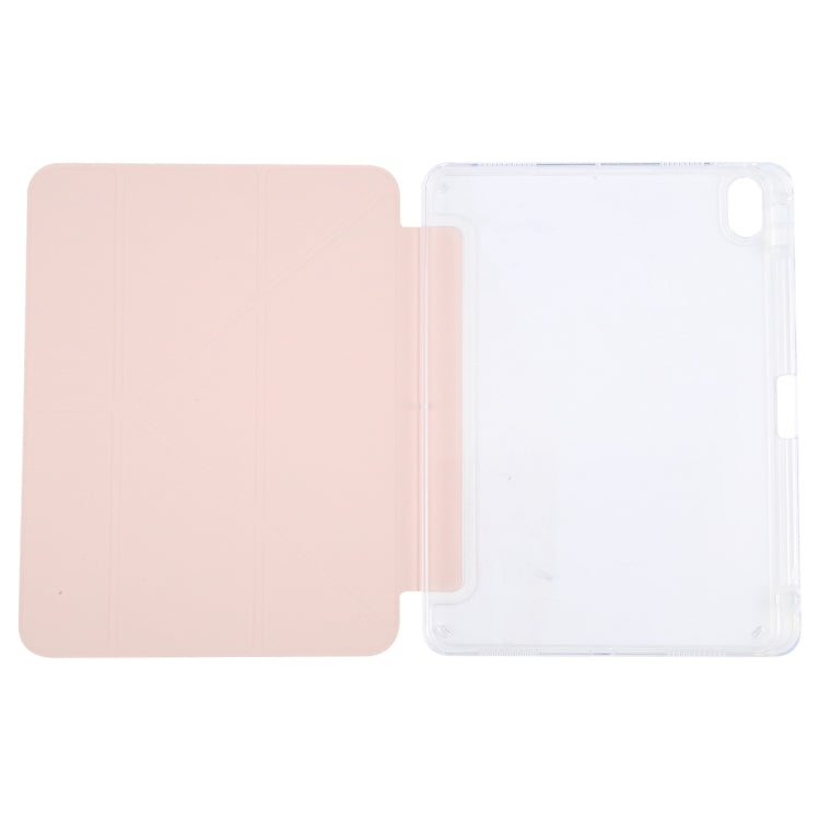 For iPad mini 2024 / mini 6 GEBEI Deformation Leather Tablet Case(Pink)