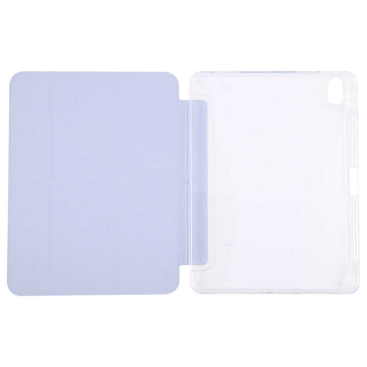 For iPad Pro 11 2024 GEBEI Deformation Leather Tablet Case(Purple)