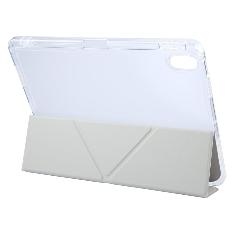 For iPad Pro 11 2024 GEBEI Deformation Leather Tablet Case(Grey)