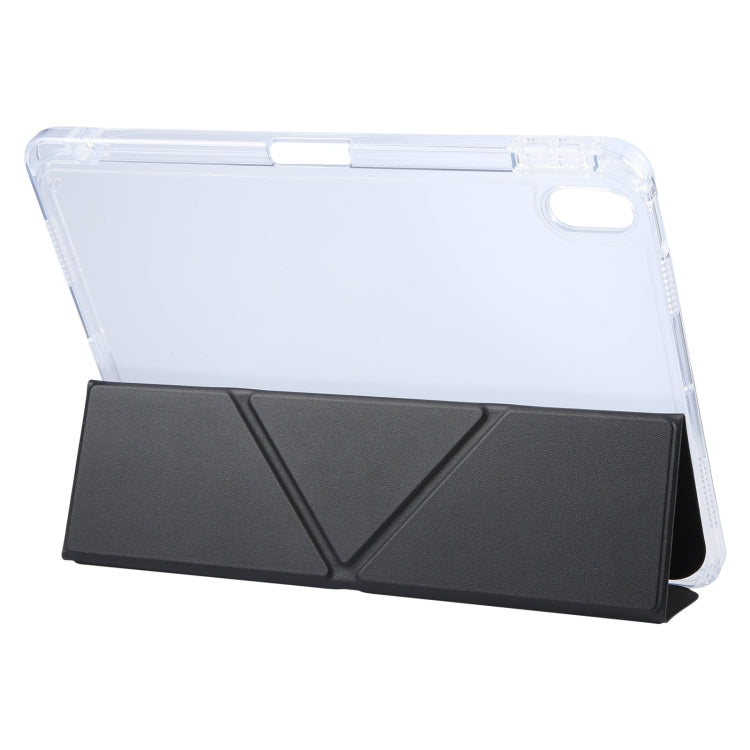 For iPad Pro 13 2024 GEBEI Deformation Leather Tablet Case(Black)