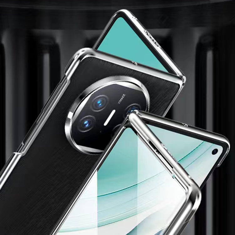 For Huawei Mate X3 Integrated Plating PC Leather Texture Full Coverage Fold Shockproof Phone Case(Green)