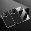 For Huawei Mate X5 Integrated Plating PC Leather Texture Full Coverage Fold Shockproof Phone Case(Black) - Huawei Cases by PMC TechLife | Online Shopping South Africa | PMC TechLife | Buy Now Pay Later Mobicred