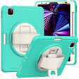 For iPad Pro 11 2024 Spider Wheel Silicone Hybrid PC Tablet Case(Mint Green) - iPad Pro 11 2024 Cases by PMC TechLife | Online Shopping South Africa | PMC TechLife | Buy Now Pay Later Mobicred