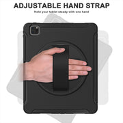 For iPad Air 11 2024 Spider Wheel Silicone Hybrid PC Tablet Case(Black)