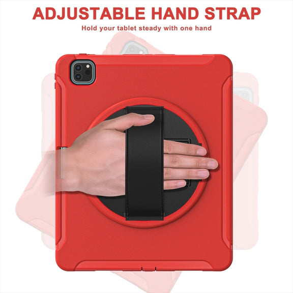For iPad Air 11 2024 / Air 11 2025 Spider Wheel Silicone Hybrid PC Tablet Case(Red)
