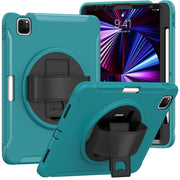 For iPad Air 11 2024 / Air 11 2025 Spider Wheel Silicone Hybrid PC Tablet Case(Blue)