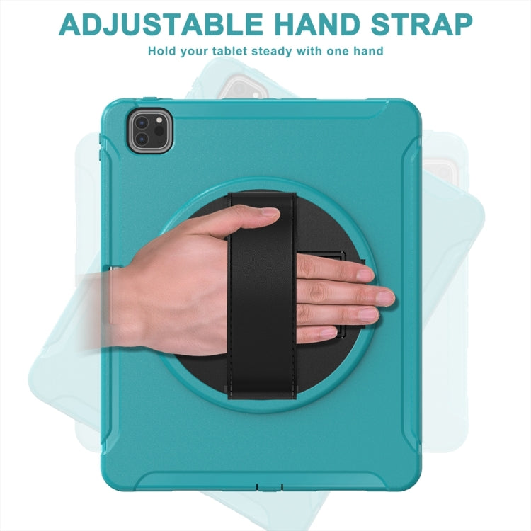 For iPad Air 11 2024 / Air 11 2025 Spider Wheel Silicone Hybrid PC Tablet Case(Blue)