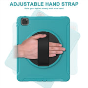 For iPad Air 11 2024 / Air 11 2025 Spider Wheel Silicone Hybrid PC Tablet Case(Blue)