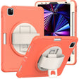 For iPad Air 11 2024 / Air 11 2025 Spider Wheel Silicone Hybrid PC Tablet Case(Coral Orange) - iPad Air 11 2025 / 2024 Cases by PMC TechLife | Online Shopping South Africa | PMC TechLife | Buy Now Pay Later Mobicred